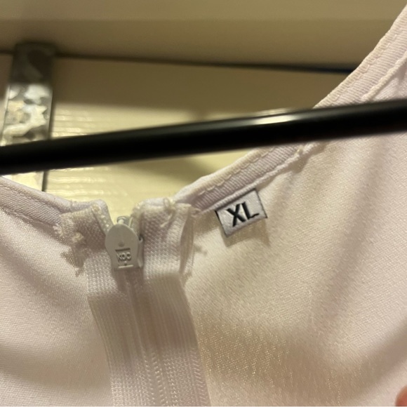 White Ruffle Romper - Picture 2 of 3